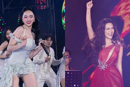 Hoa hậu Hương Giang, Phương Vy 'gợi cảm' đốt cháy sân khấu 15.000 khán giả
