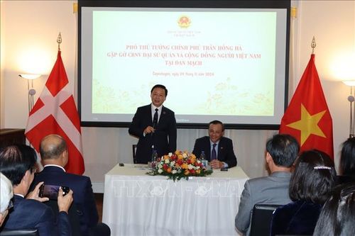 Phó Thủ tướng Trần Hồng Hà gặp gỡ cộng đồng người Việt tại Đan Mạch