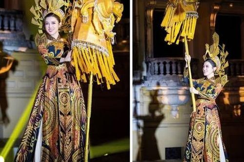 Á hậu Huyền My xứng danh ' Nữ hoàng thảm đỏ' trong BST The Queen của Thanh Hương Bùi