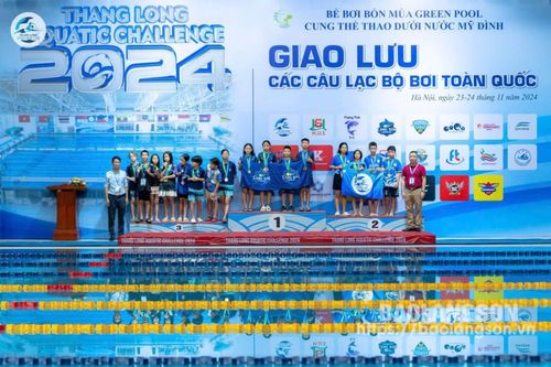 CLB Cá mập Lạng Sơn đoạt 20 huy chương trong chương trình giao lưu các câu lạc bộ bơi toàn quốc năm 2024