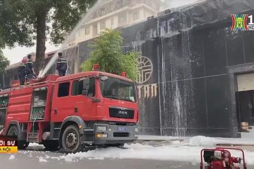 Cháy quán bar tại phố Hai Bà Trưng, không ai thiệt mạng