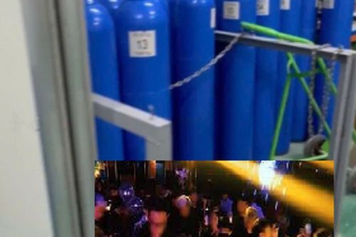 Clip: Mục sở thị kho hàng chứa cả nghìn tấn 'khí cười'