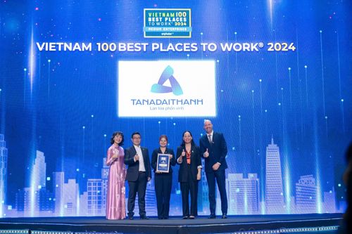 Tân Á Đại Thành được vinh danh Top 100 Nơi làm việc tốt nhất Việt Nam 2024