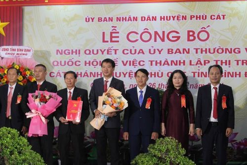 Công bố Nghị quyết của UBTV Quốc hội về thành lập thị trấn Cát Khánh