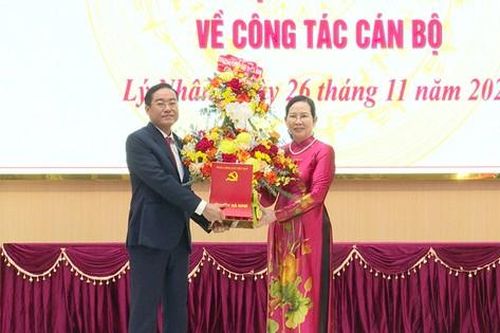 Bí thư Huyện ủy làm Phó Trưởng Ban Tổ chức Tỉnh ủy Hà Nam