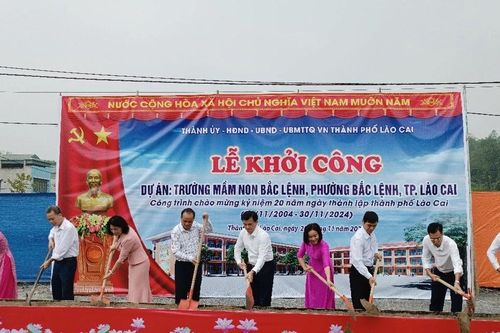 Khởi công xây dựng Dự án Trường Mầm non Bắc Lệnh