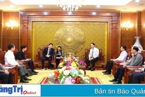 Phó Chủ tịch UBND tỉnh Hoàng Nam tiếp, làm việc với đoàn công tác cấp cao Công ty TNHH Bia Carlsberg Việt Nam