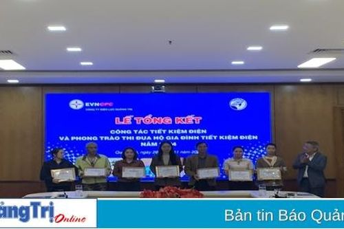 Khen thưởng 100 hộ gia đình tiết kiệm điện tiêu biểu năm 2024