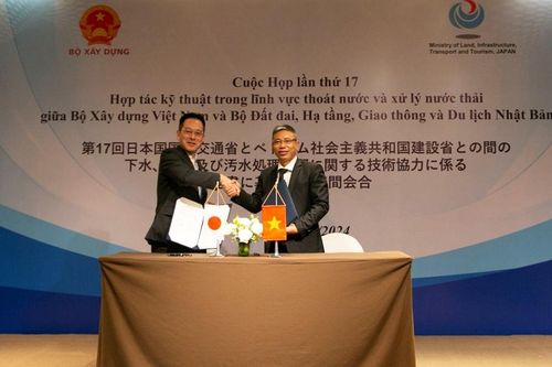 Bộ Xây dựng và Bộ MLIT: Tăng cường hợp tác kỹ thuật trong lĩnh vực thoát nước và xử lý nước thải