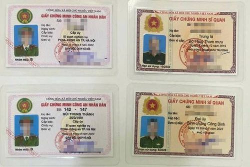 Nhóm đối tượng làm giả thẻ ngành Công an, Quân đội vay ngân hàng hơn 1 tỷ đồng rồi chiếm đoạt