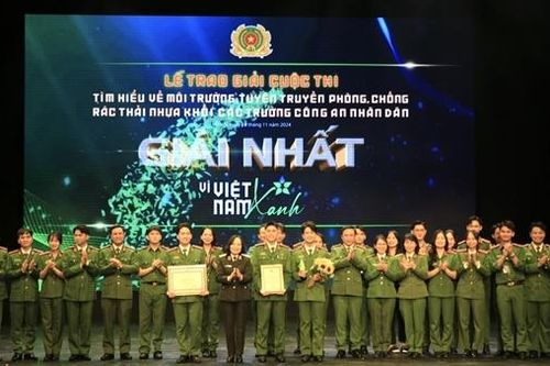 Học viện CSND giành giải Nhất cuộc thi tìm hiểu về môi trường khối các trường CAND