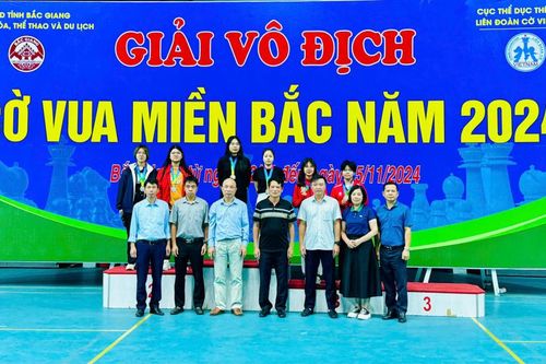 Cao Bằng đạt 12 huy chương các loại Giải vô địch Cờ vua miền Bắc năm 2024 tại Bắc Giang