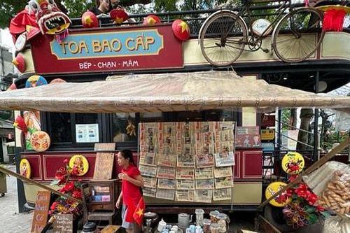 Tái hiện Hà Nội thời bao cấp tại phố đi bộ Đảo Ngọc Ngũ Xã
