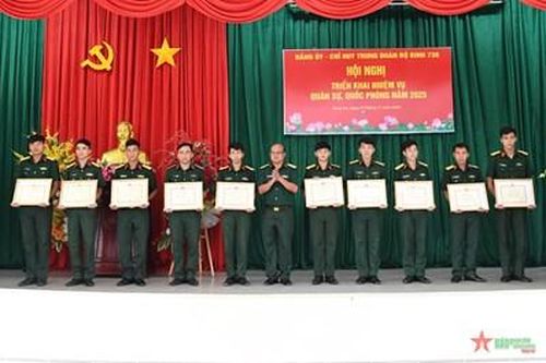 Trung đoàn 738 (Bộ CHQS tỉnh Long An) hoàn thành toàn diện nhiệm vụ quân sự quốc phòng