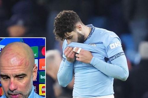 Pep Guardiola tự cào xước mặt sau trận hòa như thua tại Cúp C1 châu Âu