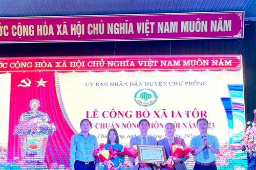 Xã Ia Tôr đạt chuẩn nông thôn mới