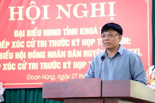 Đại biểu HĐND tỉnh tiếp xúc cử tri tại huyện Đoan Hùng
