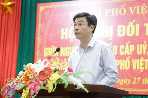 Thành phố Việt Trì đối thoại giữa người đứng đầu cấp ủy, chính quyền với Nhân dân