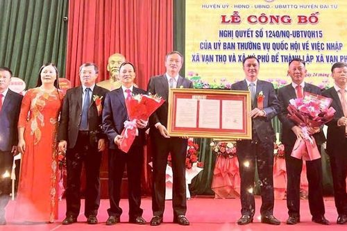 Thái Nguyên: Hoàn thành sắp xếp đơn vị hành chính cấp xã