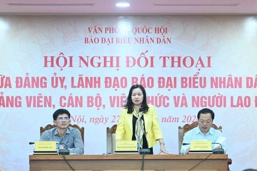 Hội nghị đối thoại giữa Đảng ủy, Lãnh đạo Báo Đại biểu Nhân dân với cán bộ, viên chức, người lao động