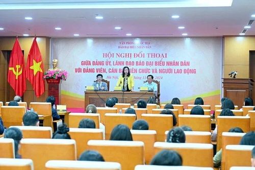 Hội nghị đối thoại giữa Đảng ủy, Lãnh đạo Báo Đại biểu Nhân dân với cán bộ, viên chức, người lao động