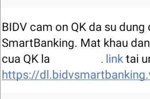Ngân hàng không được gửi tin nhắn chứa đường link tới khách hàng