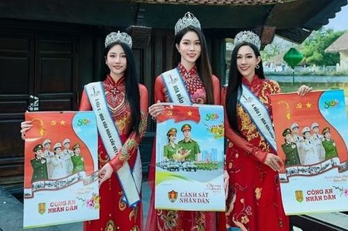 Hoa hậu Hoàn cầu Việt Nam góp phần lan tỏa ấn phẩm của Nhà xuất bản CAND gây quỹ quyên góp vì đồng bào