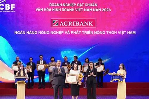 Agribank vinh dự đạt chuẩn 'Văn hóa kinh doanh Việt Nam' 2024