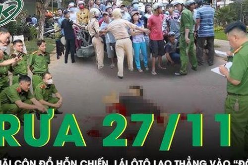 Kinh hoàng 2 nhóm côn đồ hỗn chiến, lái ôtô lao thẳng vào 'đối thủ' khiến 2 người tử vong