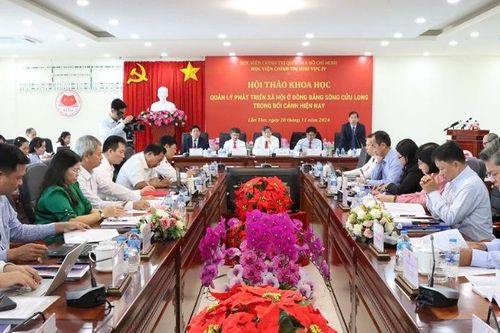 Tổ chức hội thảo về quản lý phát triển xã hội ở Đồng bằng sông Cửu Long