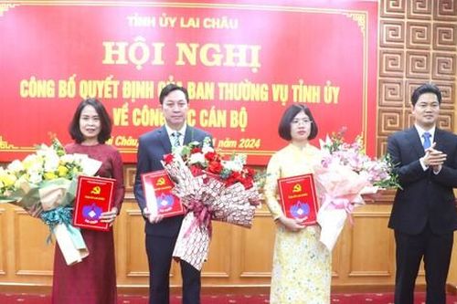 Ban Thường vụ Tỉnh ủy Lai Châu công bố quyết định về công tác cán bộ