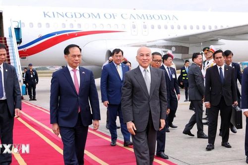 Quốc vương Campuchia Norodom Sihamoni bắt đầu thăm cấp Nhà nước tới Việt Nam