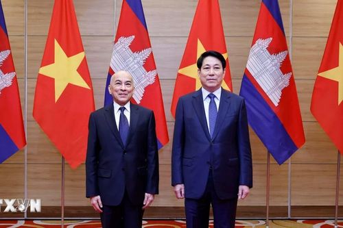 Tiệc chiêu đãi chào mừng Quốc vương Campuchia Norodom Sihamoni