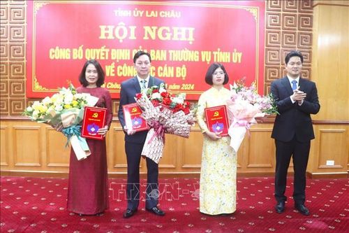 Lai Châu công bố các quyết định về công tác cán bộ