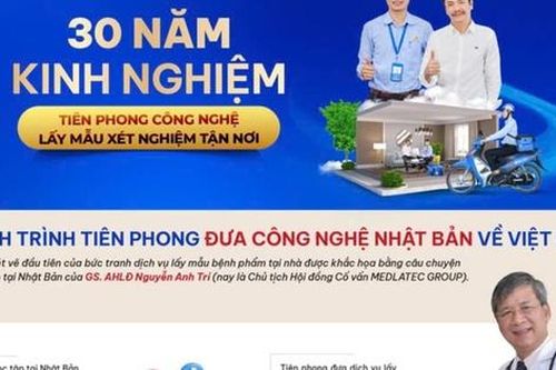 Dịch vụ lấy mẫu xét nghiệm tận nơi - Giải pháp y tế thông minh chăm sóc sức khỏe triệu người dân Việt
