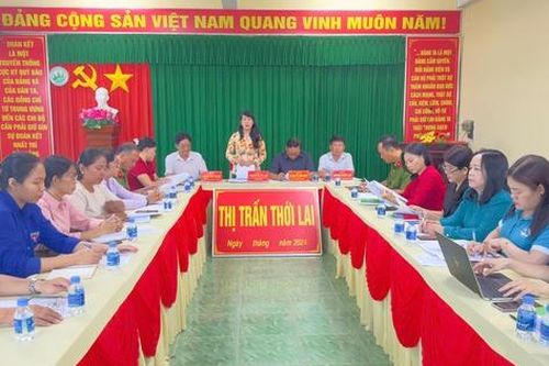 Hội LHPN TP Cần Thơ giám sát việc thực hiện trách nhiệm của UBND xã được quy định trong Luật PCBLGĐ