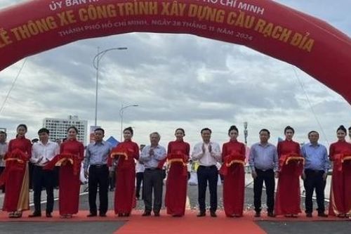 TP. Hồ Chí Minh khánh thành cầu Rạch Đỉa 500 tỷ đồng