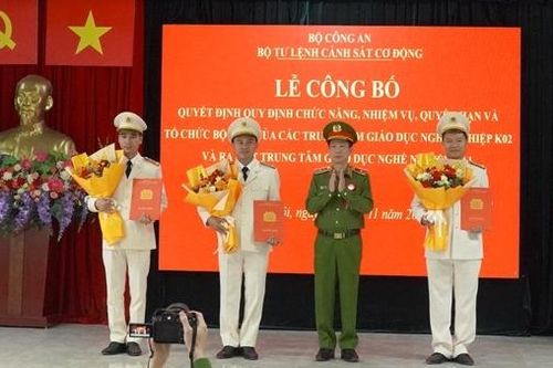 Công bố Quyết định của Bộ Công an thành lập 3 Trung tâm Giáo dục nghề nghiệp