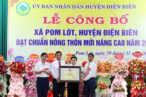 Điện Biên: Xã Pom Lót đạt chuẩn nông thôn mới nâng cao