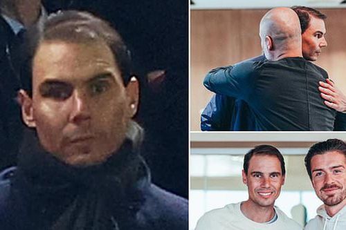 Nadal tận hưởng tuần đầu tiên sau khi giải nghệ: Ôm Pep Guardiola, dự khán trận Liverpool và Real Madrid