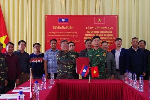 Tỉnh Điện Biên và tỉnh Phongsaly phối hợp khảo sát, hội đàm trên biên giới