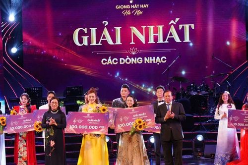 2 giọng ca nữ giành vị trí cao nhất Cuộc thi Giọng hát hay Hà Nội 2024