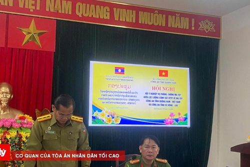 Hội ý nghiệp vụ phòng chống tội phạm ma túy giữa Quảng Nam và tỉnh bạn Lào