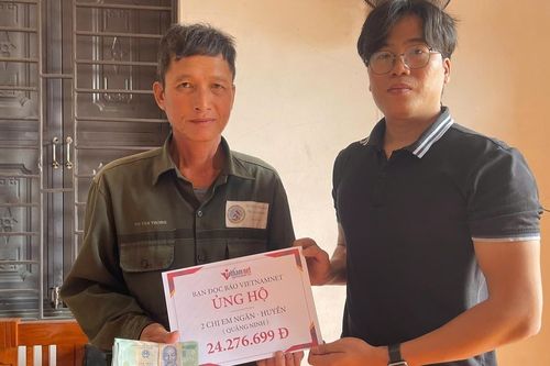 Trao hơn 24 triệu đồng đến 2 chị em bị tai nạn ở Quảng Ninh
