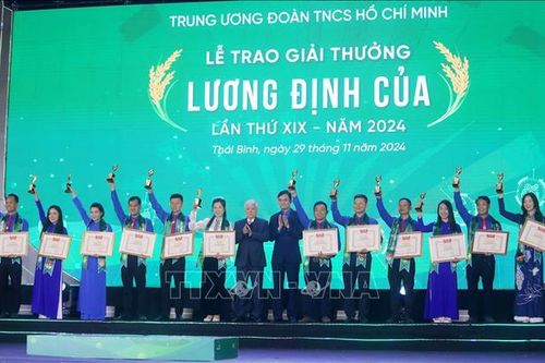 36 nhà nông trẻ xuất sắc nhận Giải thưởng Lương Định Của lần thứ XIX