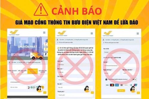 Cảnh báo địa chỉ website mạo danh Bưu điện Việt Nam để lừa đảo, đánh cắp thông tin cá nhân