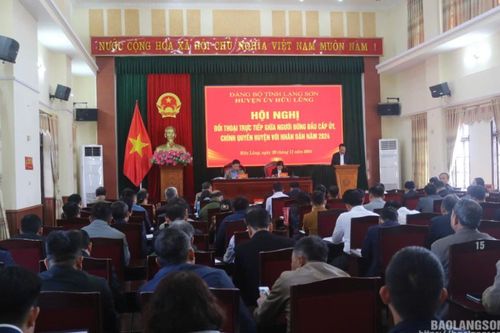 Hữu Lũng: Đối thoại trực tiếp giữa người đứng đầu cấp ủy, chính quyền với người dân năm 2024