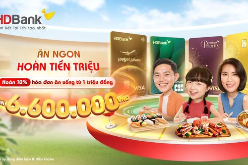 Thẻ tín dụng HDBank - Ưu đãi đa tầng, hưởng trọn niềm vui cuối năm!