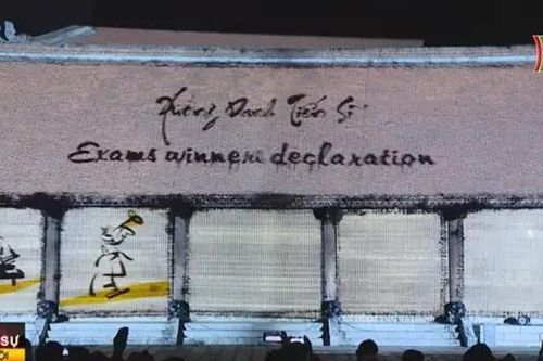 Ấn tượng bộ phim 3D mapping 'Sử đá lưu danh'