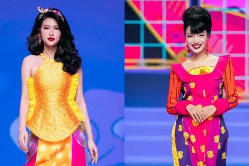 Các người đẹp tỏa sáng với áo dài Thủy Nguyễn